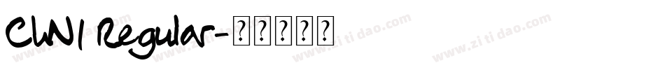 ChN1 Regular字体转换